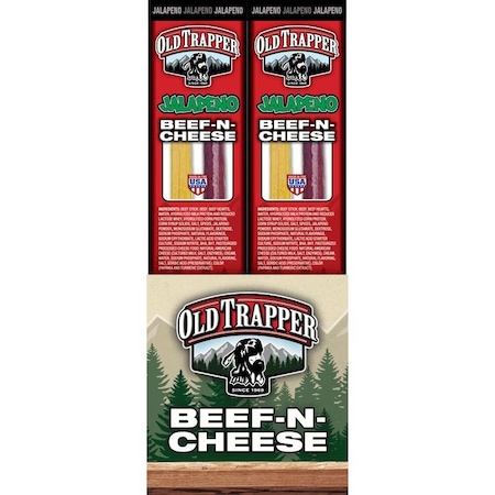 Old Trapper Old Trapper Jalapeno Beef Stick and Cheese 1.3 oz Boxed 30214T